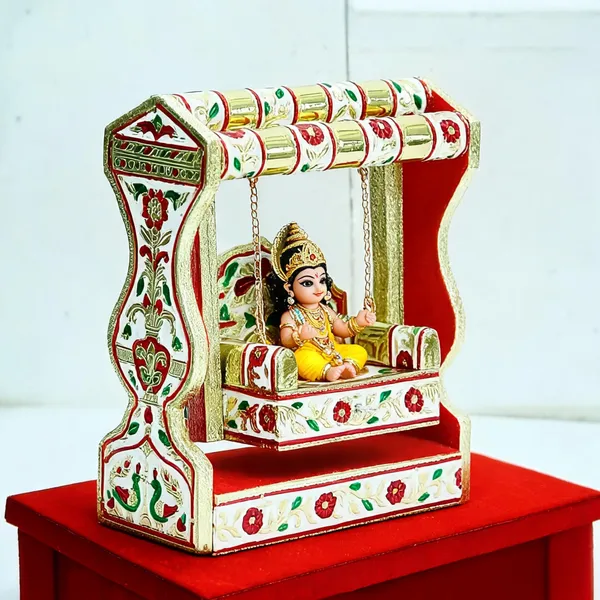 Meenakari_Wooden_Jhula_For_Krishna_Idol