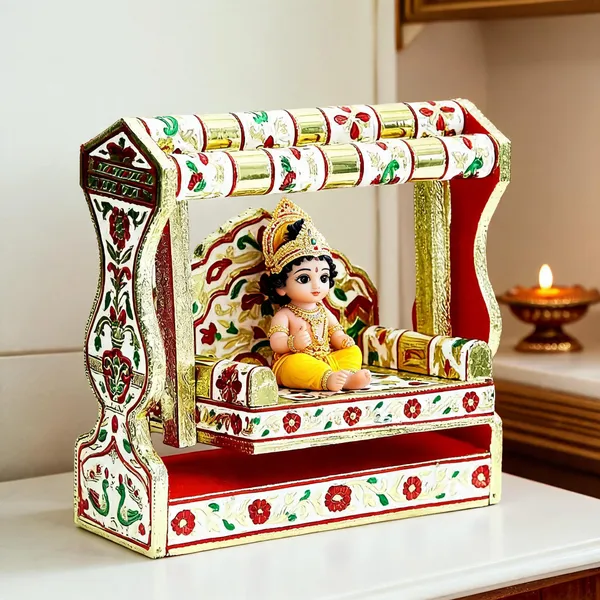 Wooden_Meenakari_Krishna_Swing_For_Idol