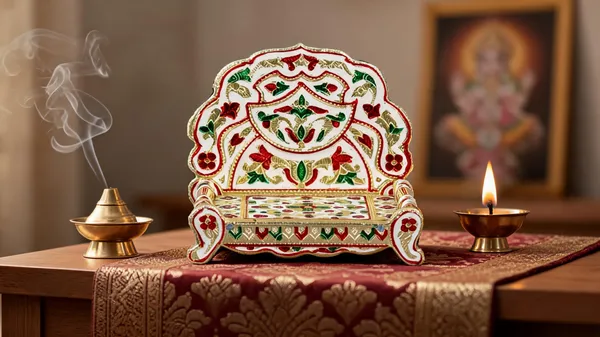 Wooden_Meenakari_Throne_For_God_Idol
