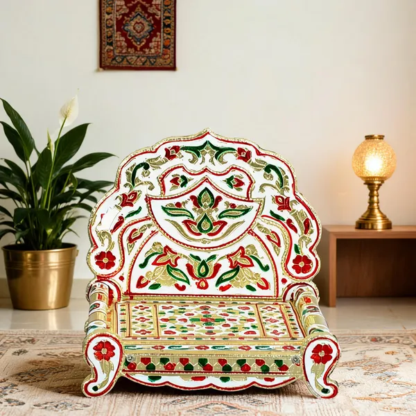 Meenakari_Gold_Plated_Floor_Cushion