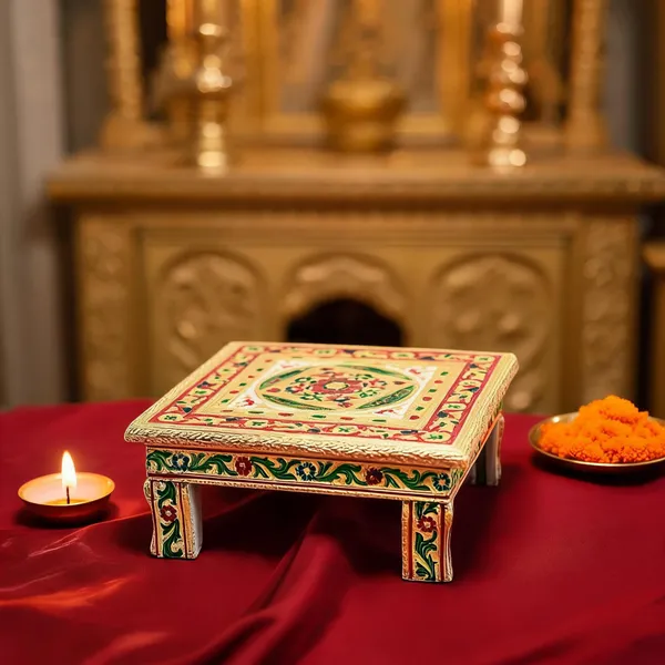 Wooden_Meenakari_Chowki