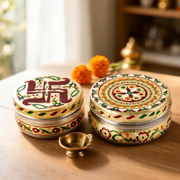 Stainless_Steel_Meenakari_Storage_Jar_Set_Pack_Of_2