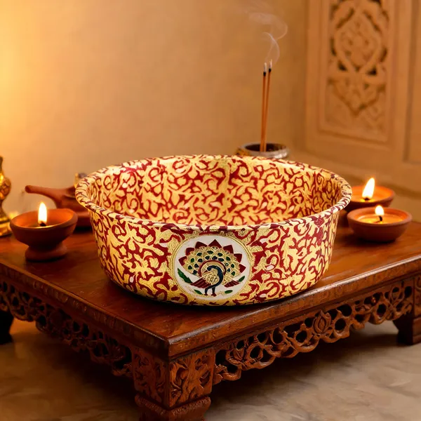 Brass_Meenakari_Pooja_Parat