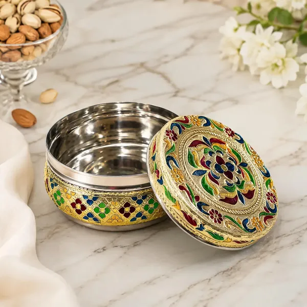 Meenakari_Stainless_Steel_Container