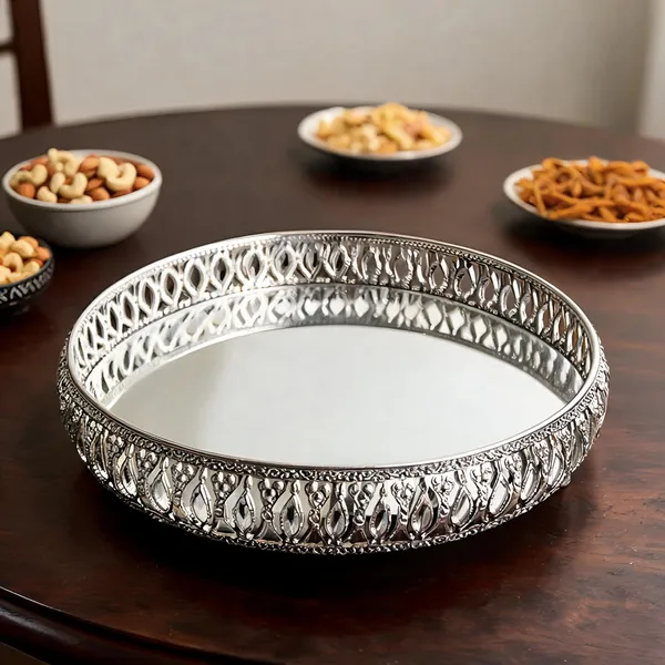 German_Silver_Serving_Tray_Set