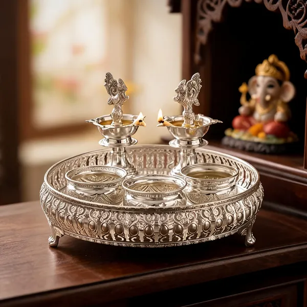German_Silver_Pooja_Thali_Set
