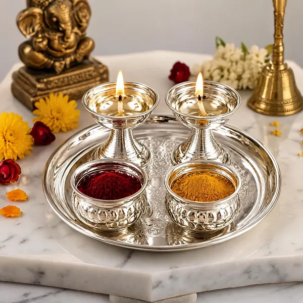 German_Silver_Pooja_Thali_Set