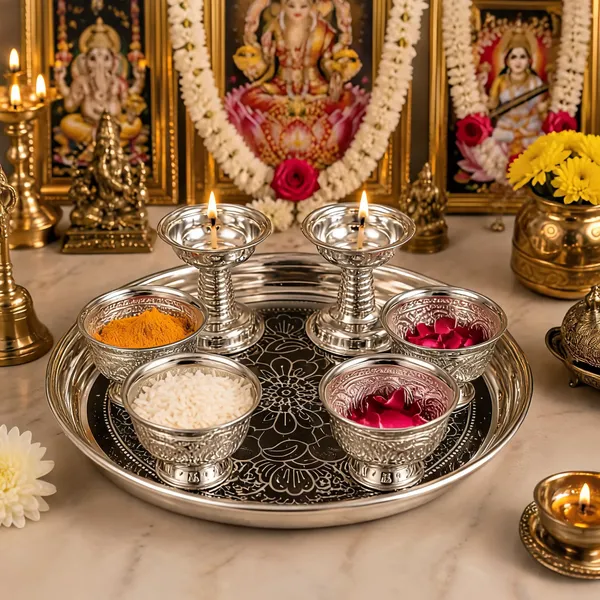 German_Silver_Pooja_Thali_Set