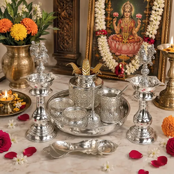 German_Silver_Pooja_Set
