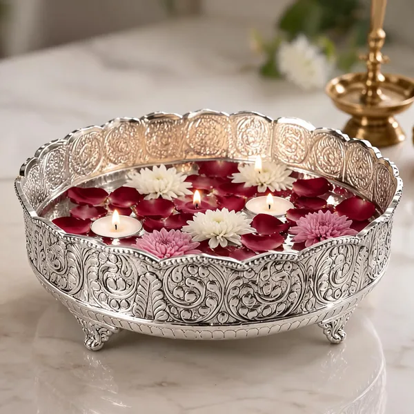 German_Silver_Urli_Bowl