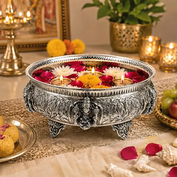 German_Silver_Urli_Bowl