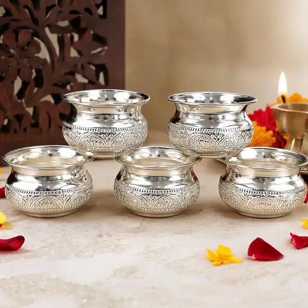German_Silver_Serving_Bowl_Pack_Of_5