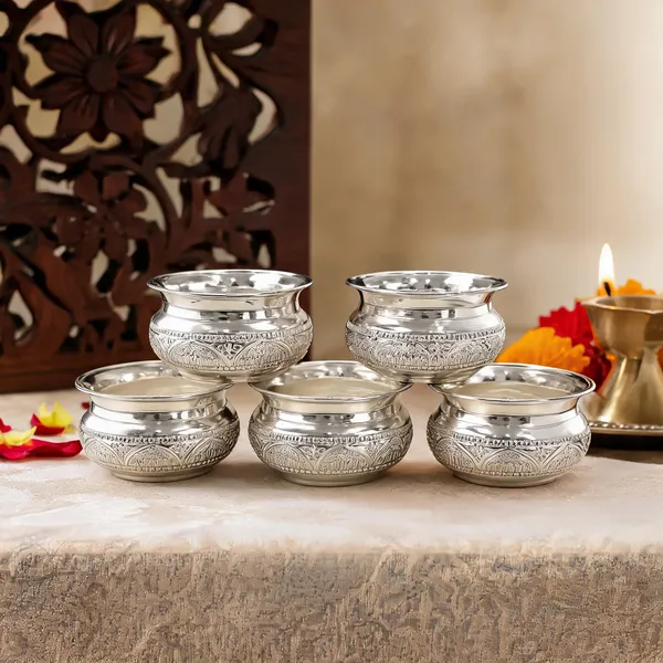 German_Silver_Serving_Bowl_Pack_Of_5