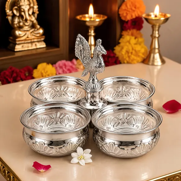 German_Silver_Panchwal_Bowl_Set