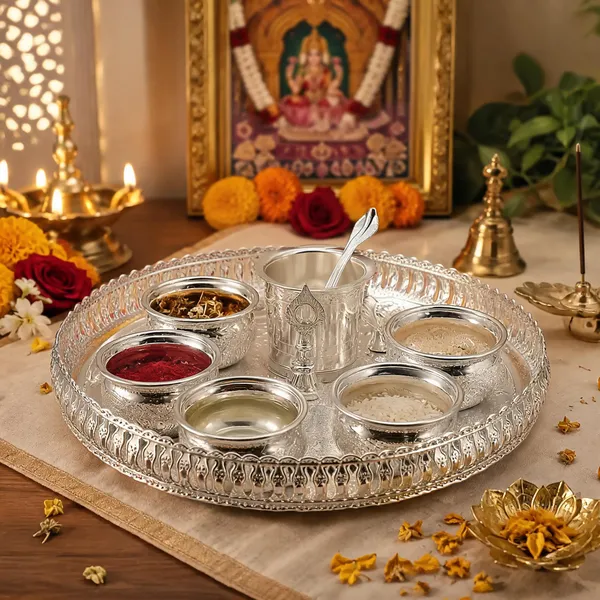 German_Silver_Pooja_Thali_Set