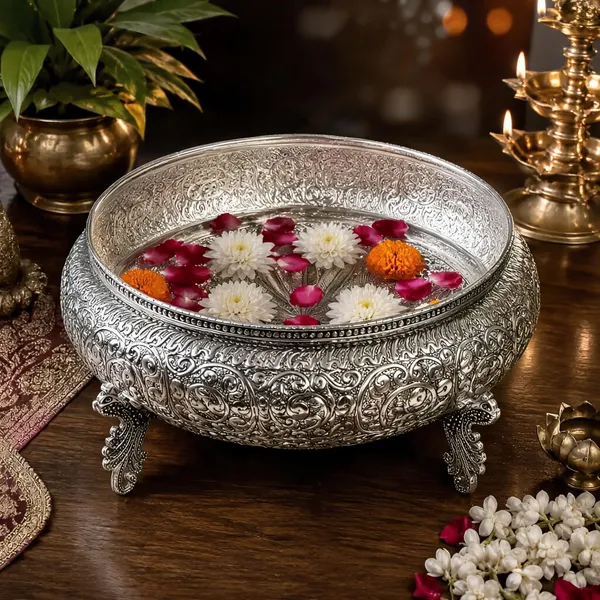 German_Silver_Urli_Bowl