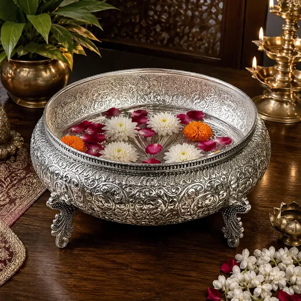 German_Silver_Urli_Bowl