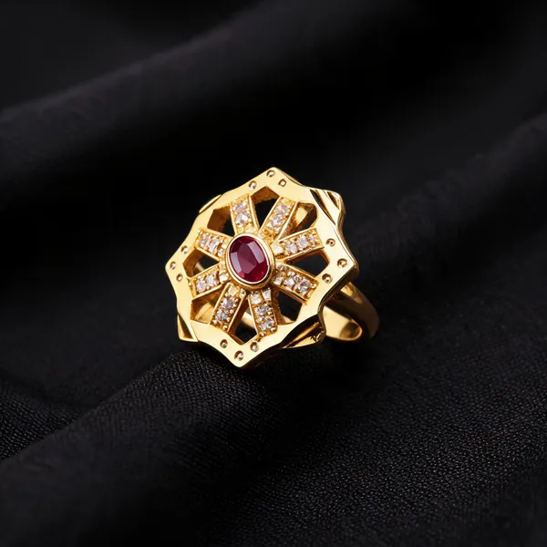 Gold_Brass_Ornate_Red_Stone_Ring_For_Women
