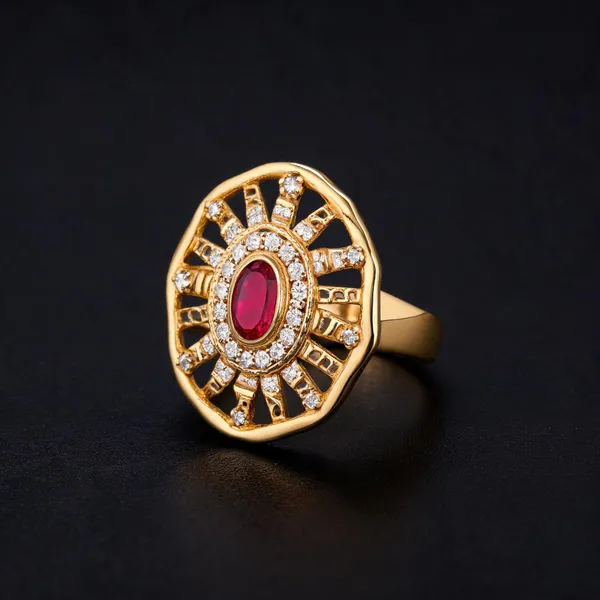 Gold_Brass_Oval_Stone_Statement_Ring_For_Women
