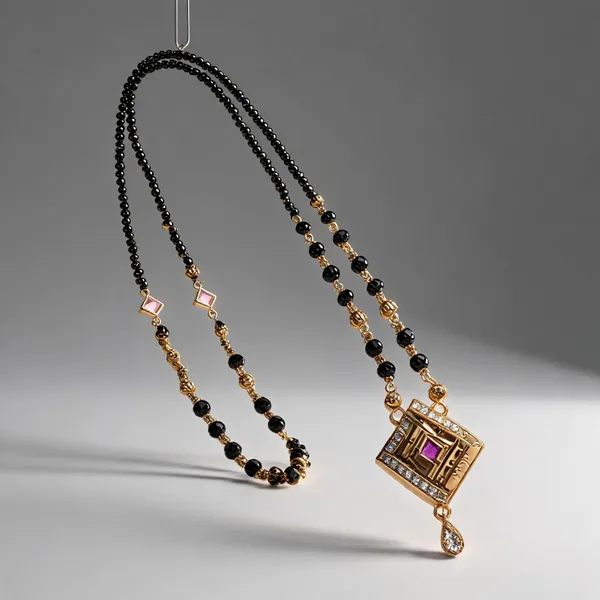 Gold_Brass_Black_Beaded_Mangalsutra_Dokiya_For_Women