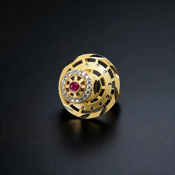 Gold_Brass_Embellished_Statement_Ring_For_Women