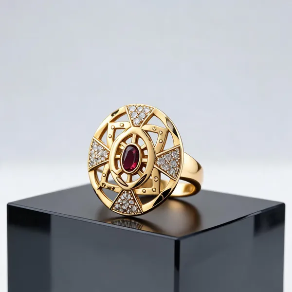 Gold_Brass_Embellished_Ring_For_Women