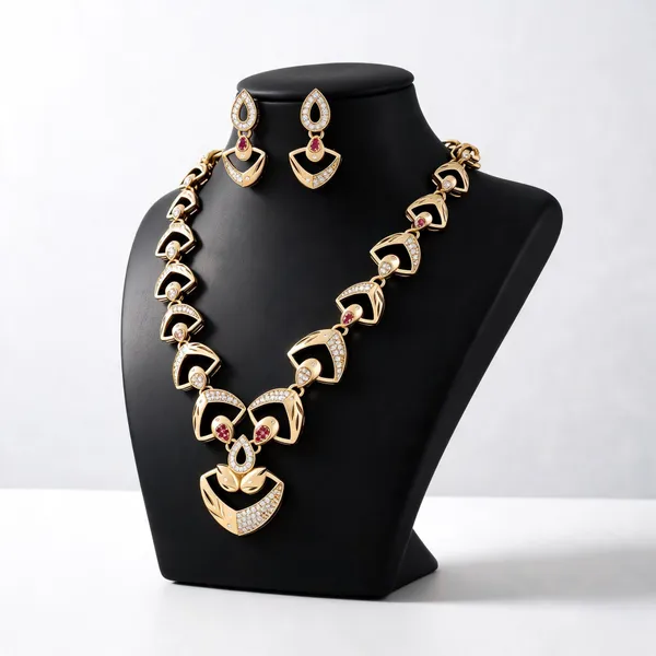 Gold_Brass_Statement_Necklace_Set_For_Women
