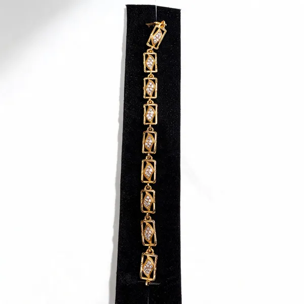 Gold_Brass_Stone_Link_Bracelet_For_Women