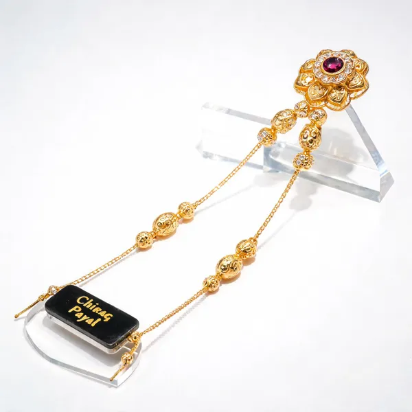 Gold_Brass_Floral_Pendant_Dokiya_Necklace_For_Women