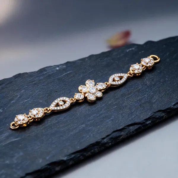 Gold_Brass_Floral_Crystal_Bracelet_For_Women
