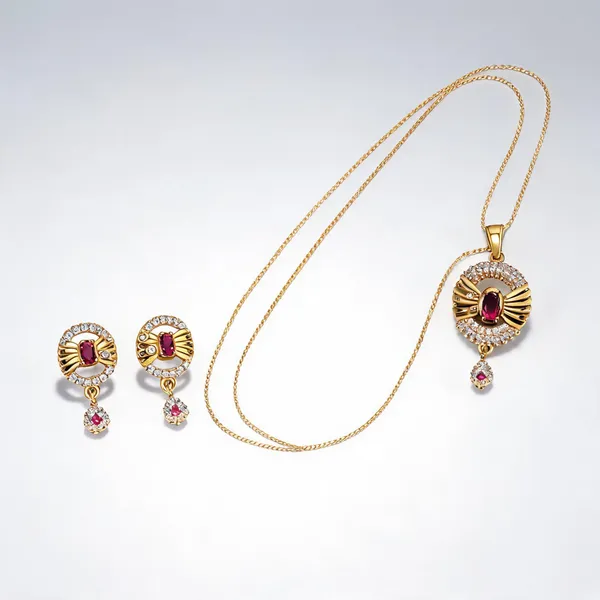 Gold_Brass_Traditional_Chain_And_Pendant_Set_For_Women