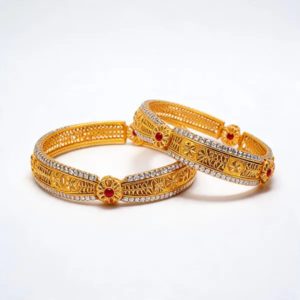 Gold_Brass_Embellished_Bangle_Set_For_Women