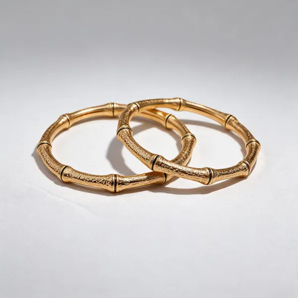 Gold_Brass_Textured_Bangle_Set_For_Women