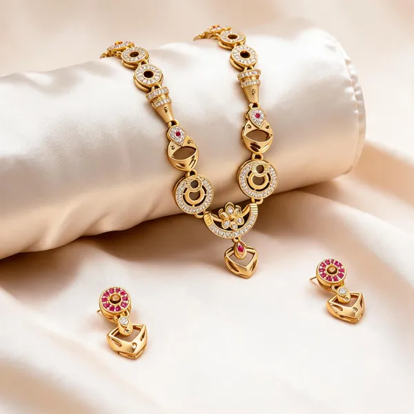 Gold_Brass_Stone_Studded_Necklace_And_Earrings_Set_For_Women