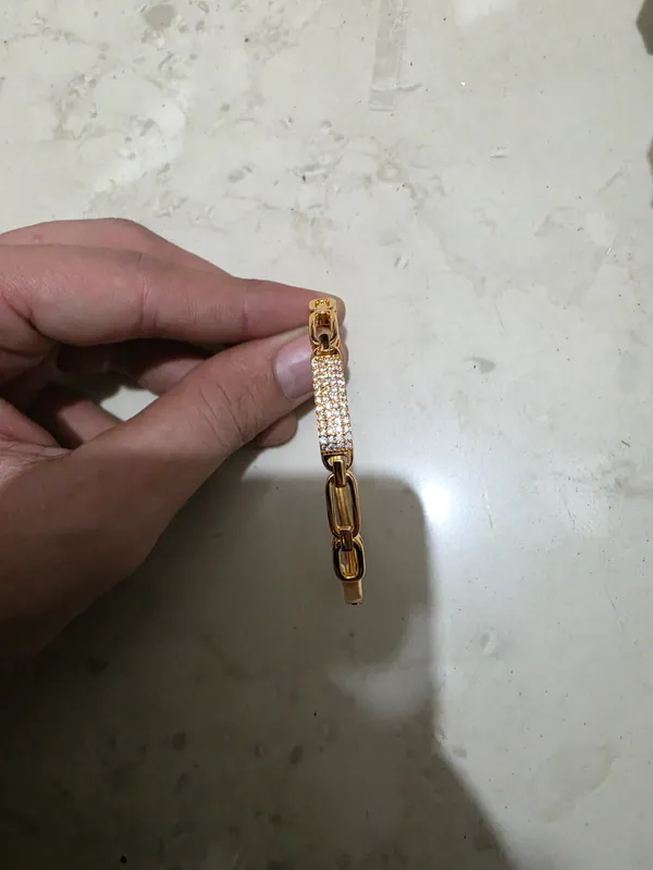 Gold_Tone_Rhinestone_Link_Bracelet_for_Women