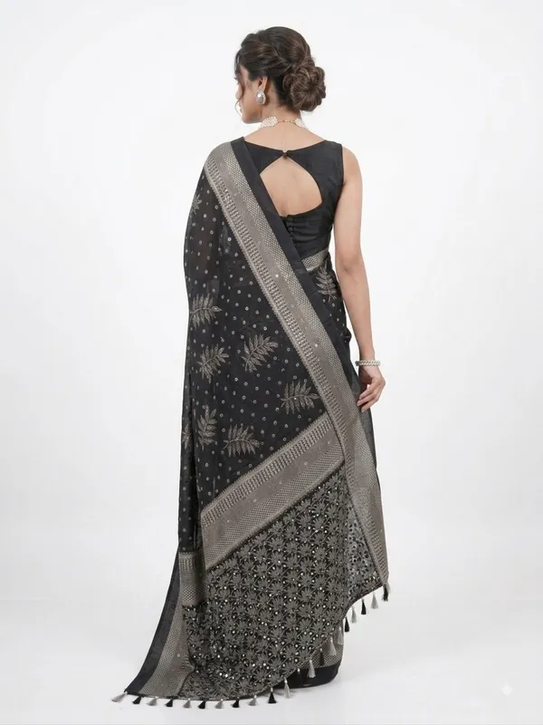 Black_Printed_Saree_For_Women