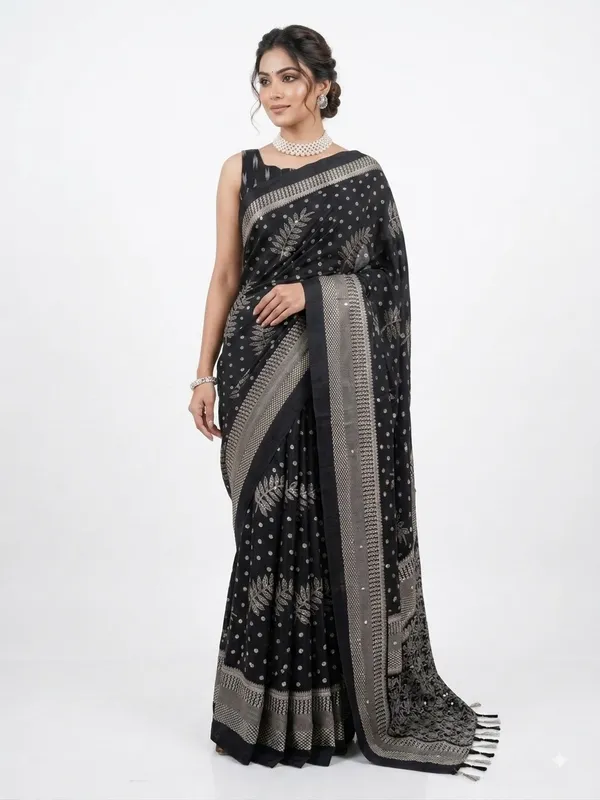 Black_Printed_Saree_For_Women