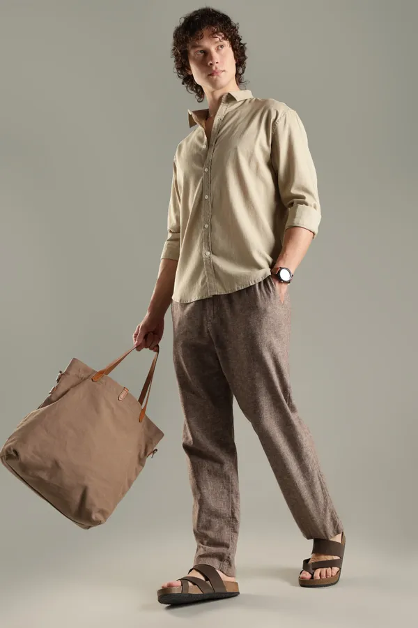 Italino_Biege_Linen_Blend_Relaxed_Shirt