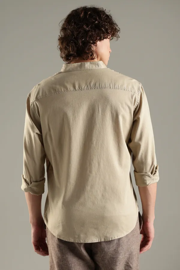Italino_Biege_Linen_Blend_Relaxed_Shirt