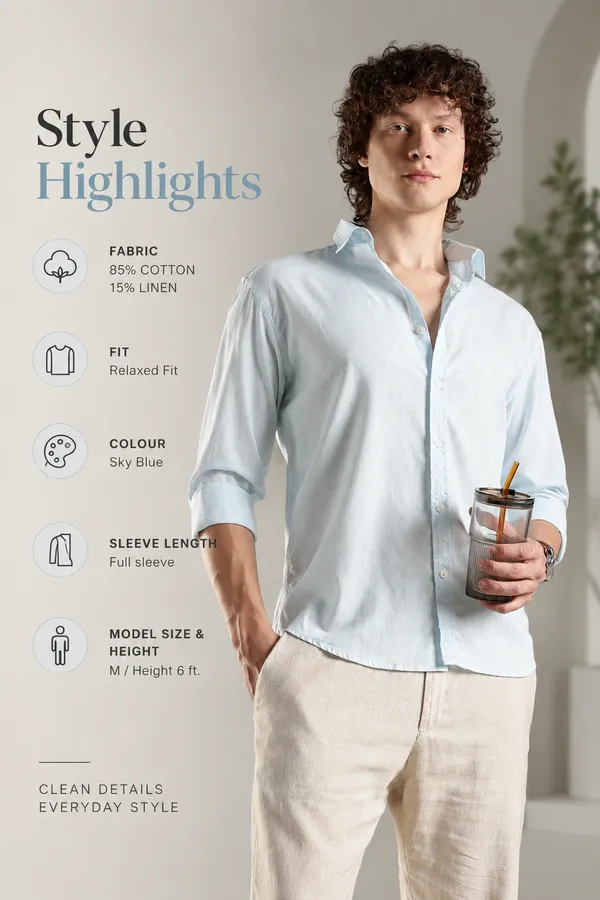Italino_Blue_Linen_Blend_Relaxed_Shirt