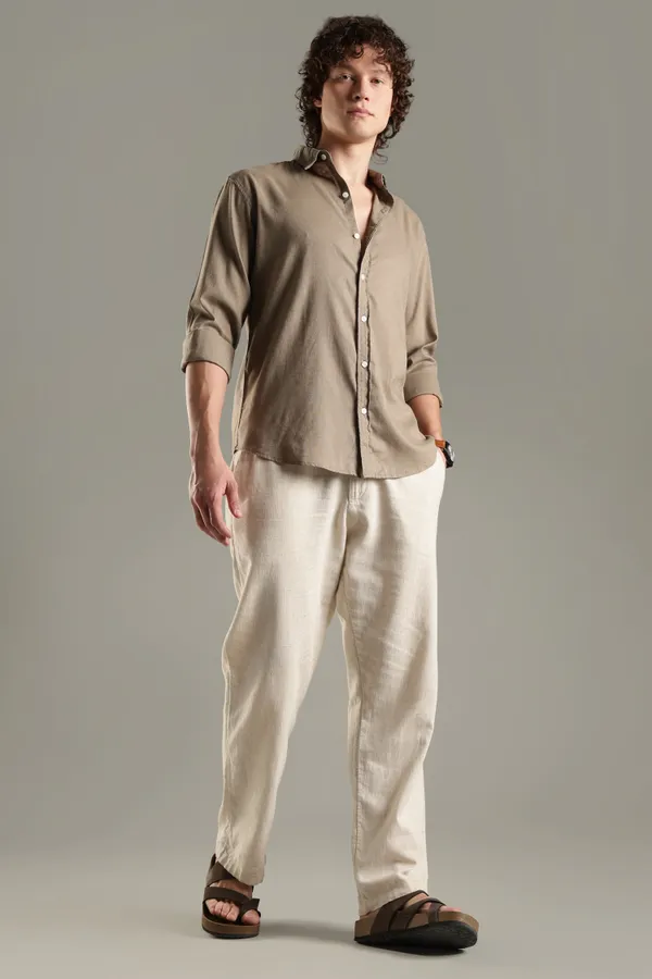 Italino_Khakhi_Linen_Blend_Relaxed_Shirt