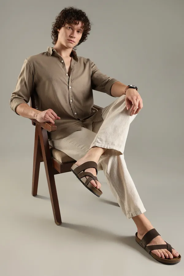 Italino_Khakhi_Linen_Blend_Relaxed_Shirt