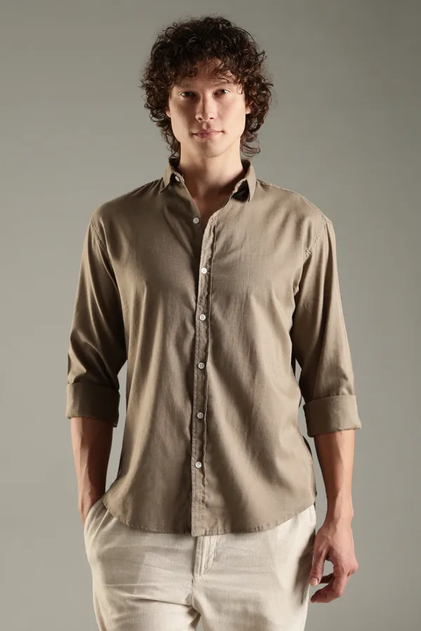 Italino_Khakhi_Linen_Blend_Relaxed_Shirt