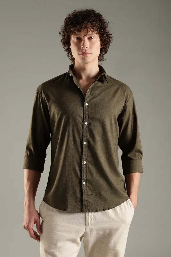 Italino_Olive_Linen_Blend_Relaxed_Shirt