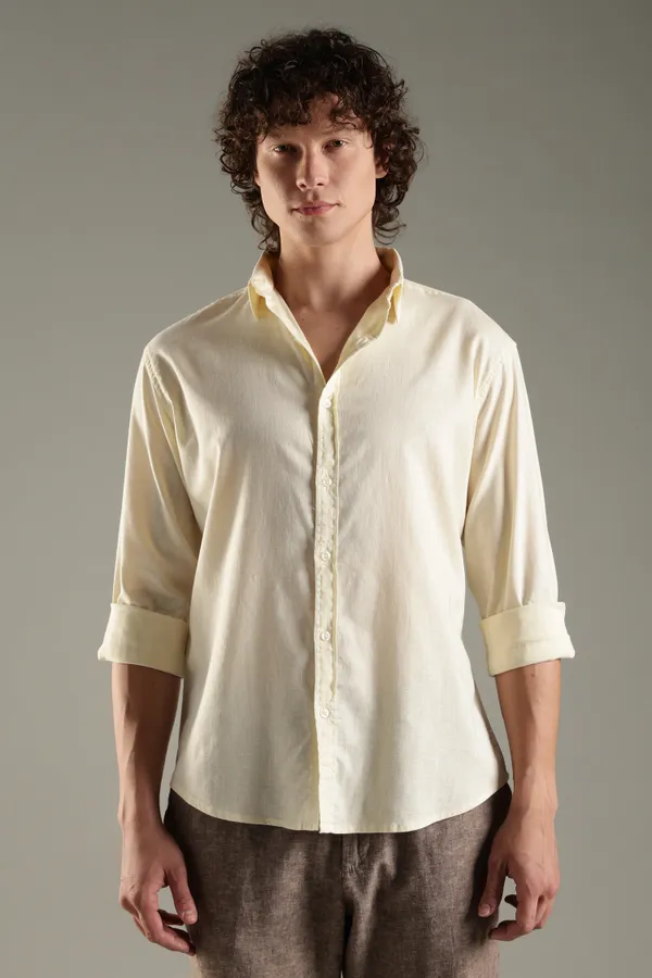 Italino_Yellow_Linen_Blend_Relaxed_Shirt