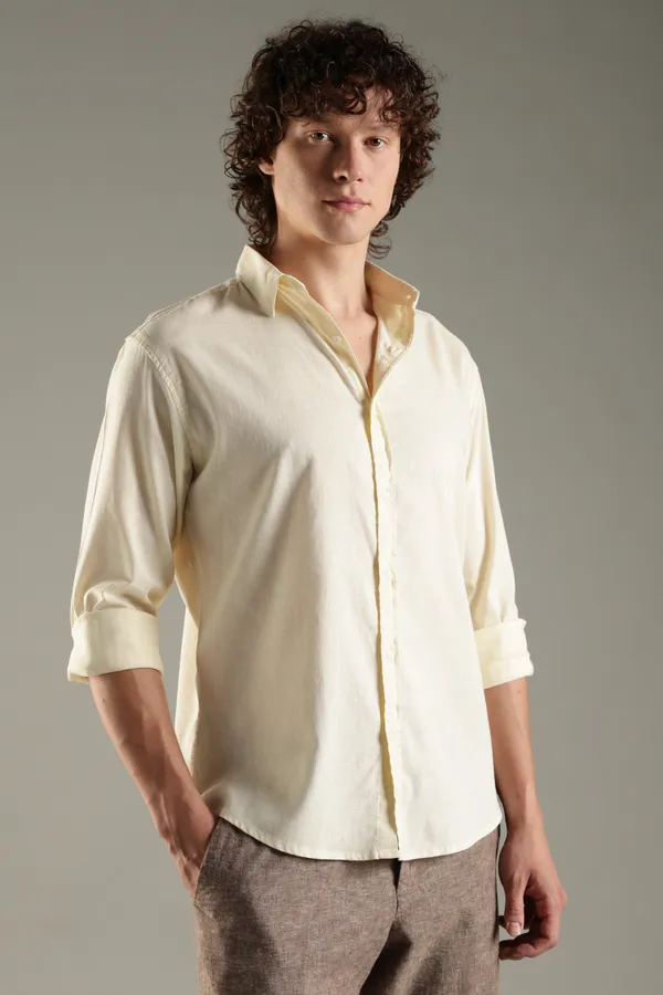 Italino_Yellow_Linen_Blend_Relaxed_Shirt