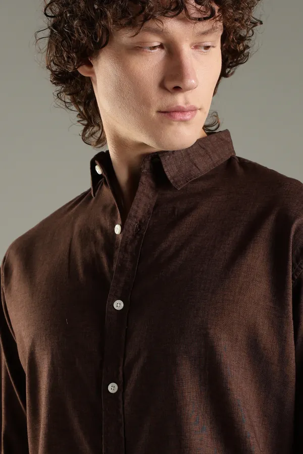 Italino_Brown_Linen_Blend_Relaxed_Shirt