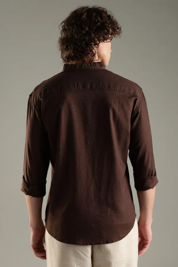 Italino_Brown_Linen_Blend_Relaxed_Shirt