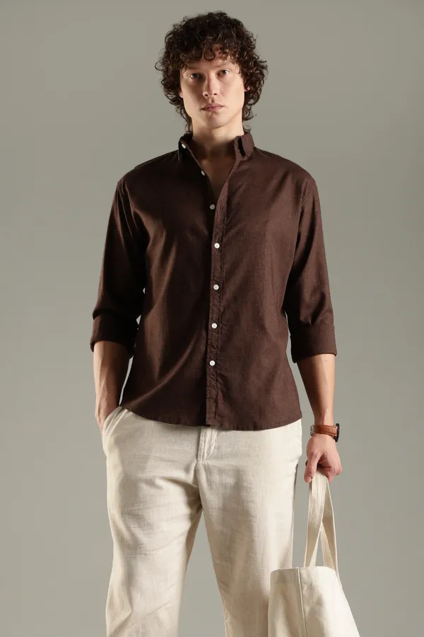 Italino_Brown_Linen_Blend_Relaxed_Shirt