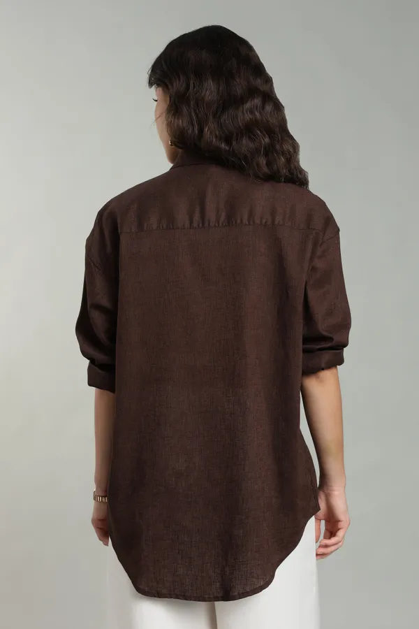 Women_S_Chocolate_Brown_Embroidered_Linen_Shirt